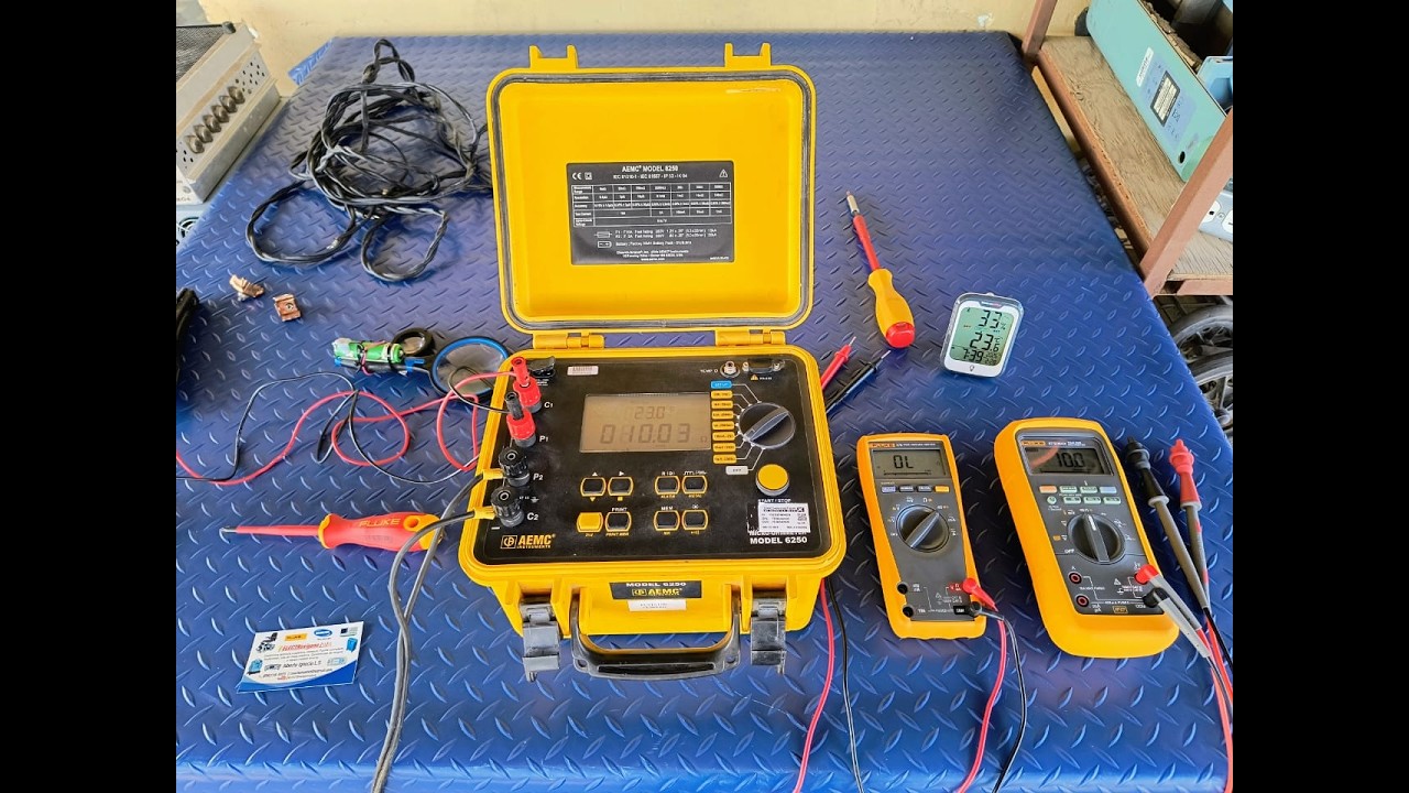 🌋AEMC 6250, Kelvin-type micro-ohmmeter, Sample of equipment with