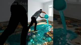 Insane 3D Ocean Floor Bedroom Design  #mermaid #interiordesign