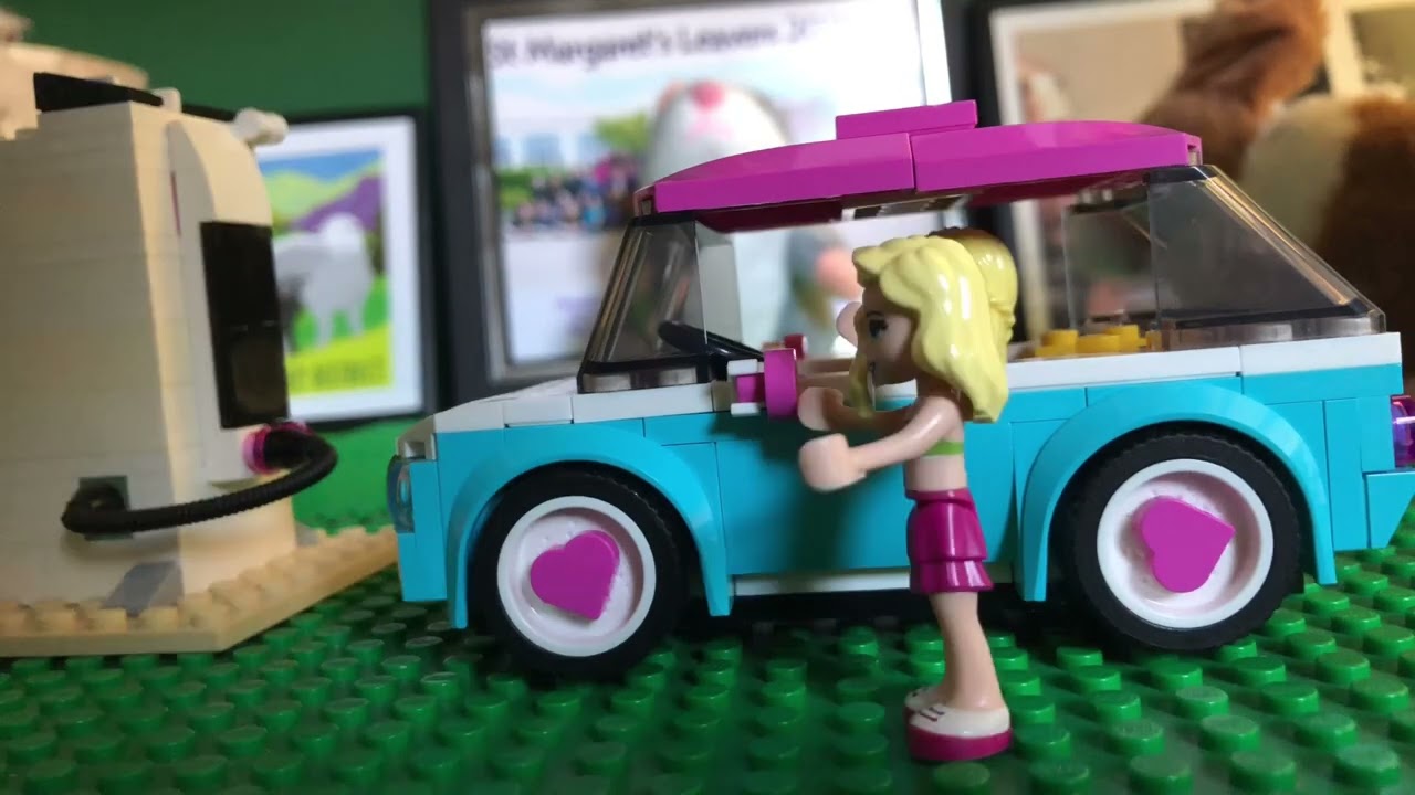 Lego friends car charge catastrophe