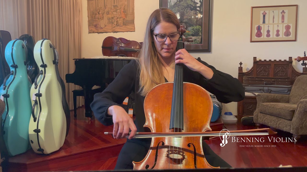 Fine 1986 Cello Made by Violinmaker Otto Karl Schenk For Sale