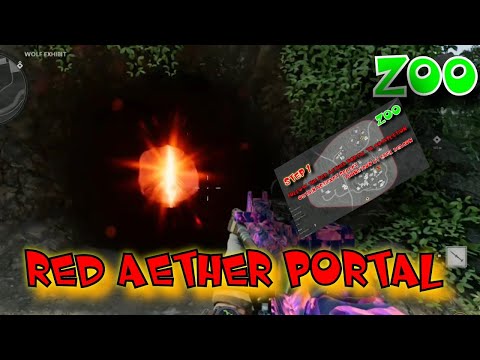 ZOO OUTBREAK EASTER EGG RED AETHER PORTAL COLD WAR ZOMBIES SEASON 4 STEP 1 TO EASTER EGG