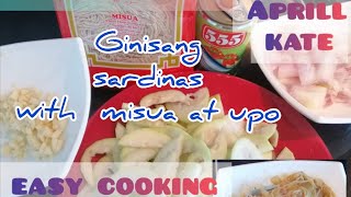 SARDINAS WITH MISUA AT UPO by Aprill kate 2,139 views 3 years ago 3 minutes, 4 seconds