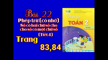 Vở bài tập toán lớp 2 - Kết nối - Bài 22 Phép trừ (có nhớ) số có hai chữ số cho số có một chữ số