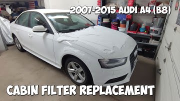 2007-2015 Audi A4 (B8) - Cabin Filter Replacement