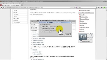 Java 7 Video Tutorial - How to Download NetBeans & JDK
