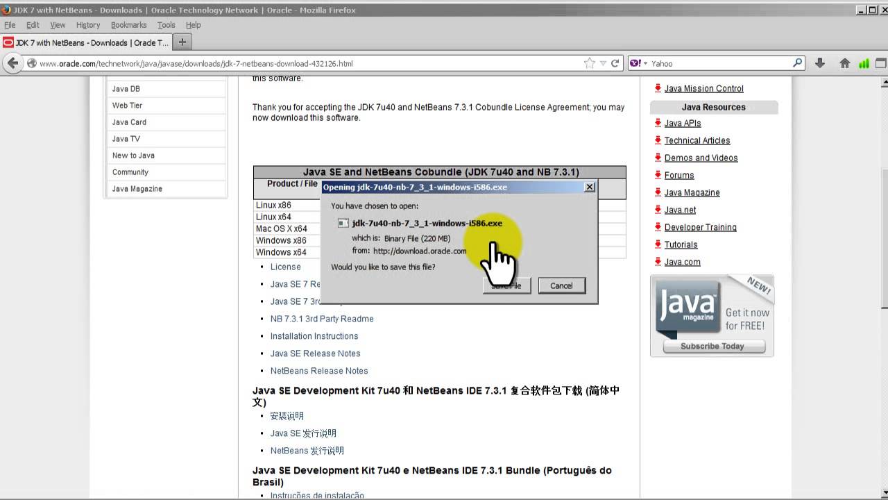 Java 7 Video Tutorial - How to Download NetBeans & JDK - YouTube