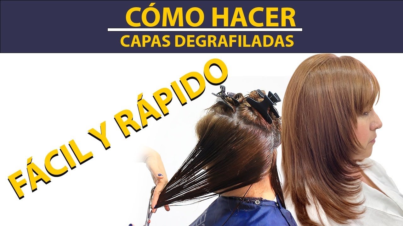 Como cortar un cabello en capas