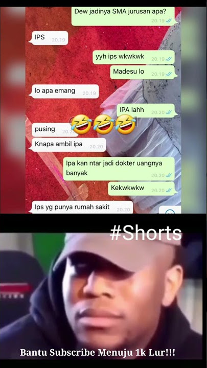 Anak SMA IPA vs Anak IPS | Obrolan Chat Wa Lucu Banget | Story Wa #shorts
