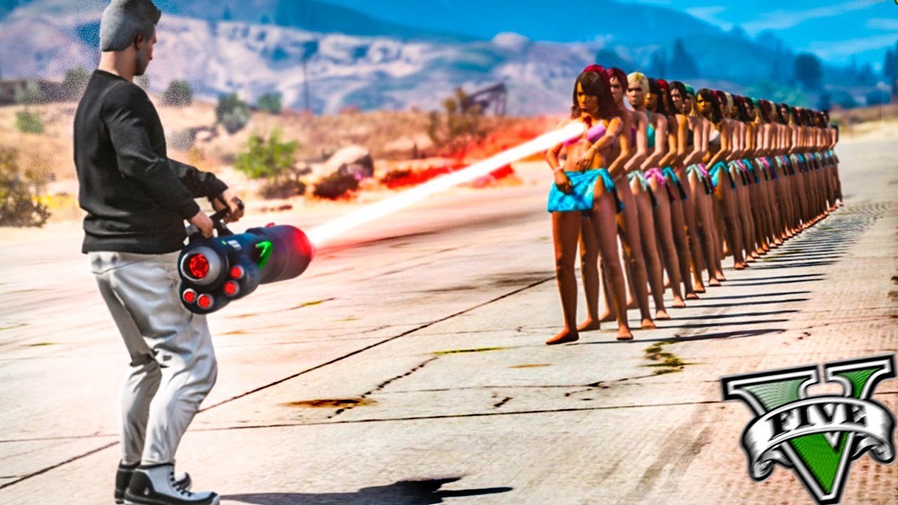 gta v glitches reddit QUANTAS PESSOAS A NOVA ARMA LASER CONSEGUE ATRAVESSAR - GTA V DESAFIOS