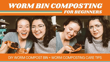 Worm Composting for Beginners│DIY worm compost bin + worm composting tips