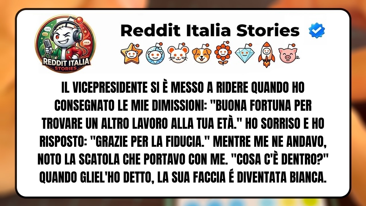Dopo dodici anni di lavoro, ho posato le mie dimissioni sulla scrivania del mio capo. Lui ha riso così forte che la tazza di caffè ha sbattuto contro il tavolo: «Buona fortuna a trovare un altro...