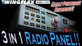 MUST HAVE for MSFS Wingflex's RMP CUBE: The Ultimate Three-in-One Radio Panel for Airbus in MSFS