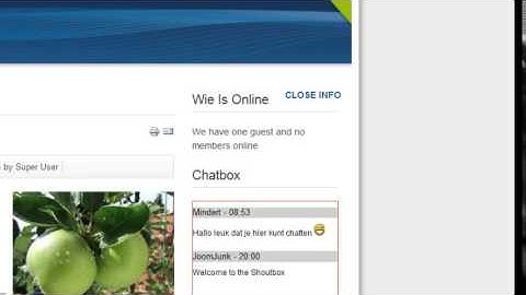 een chatbox voor joomla