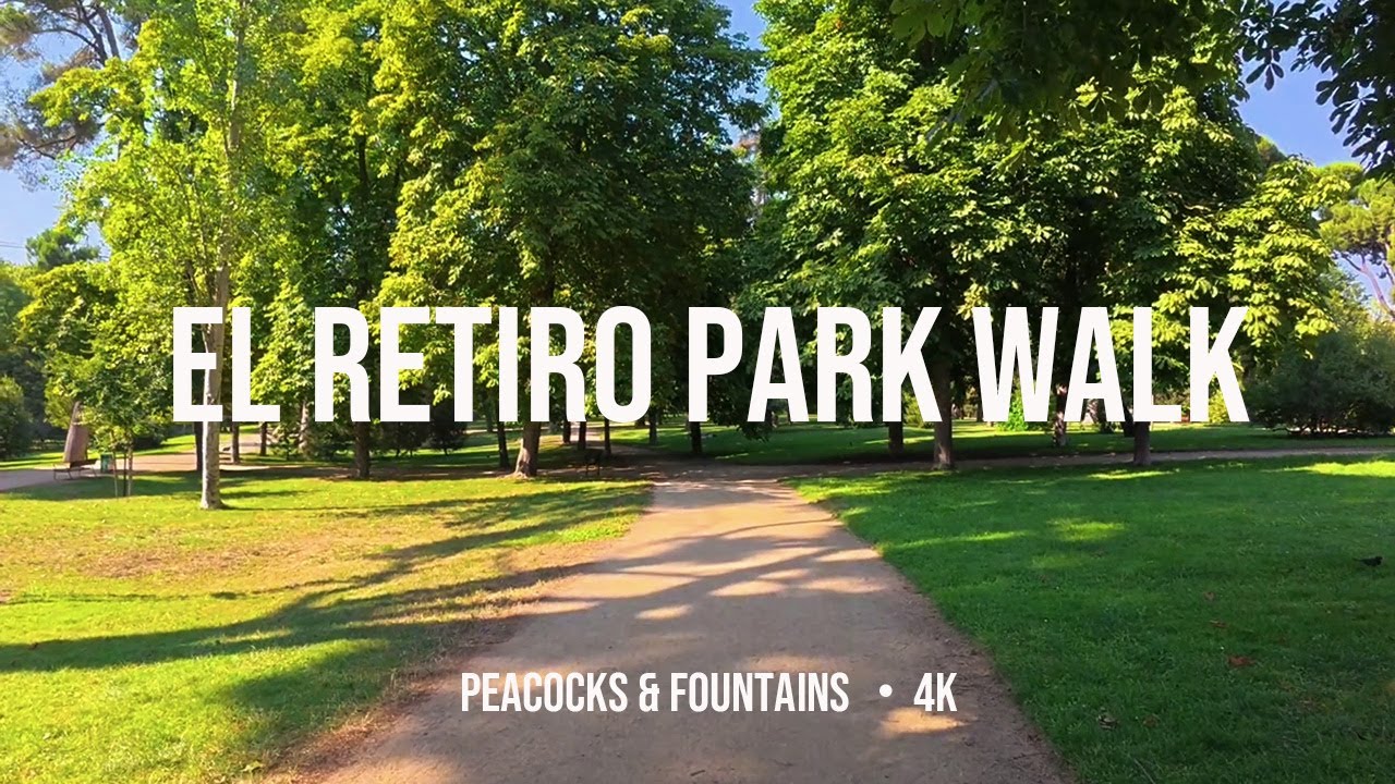 El Retiro Park Side Walk | 73 Minutes Relaxing Madrid Walk | City Walk | 4K