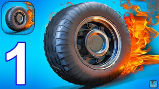 Crazy Tire - Reach the Moon - Gameplay Walkthrough Part 1 Levels 1-3 (Android, iOS) screenshot 4