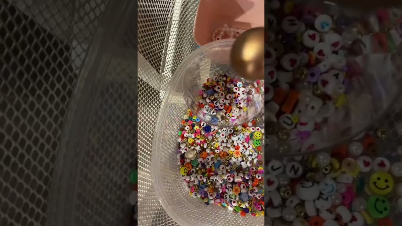 Make a bracelet out of bead confetti with me! 