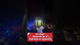 This is how Abelardo de la Espriella arrived in a caravan after the election results