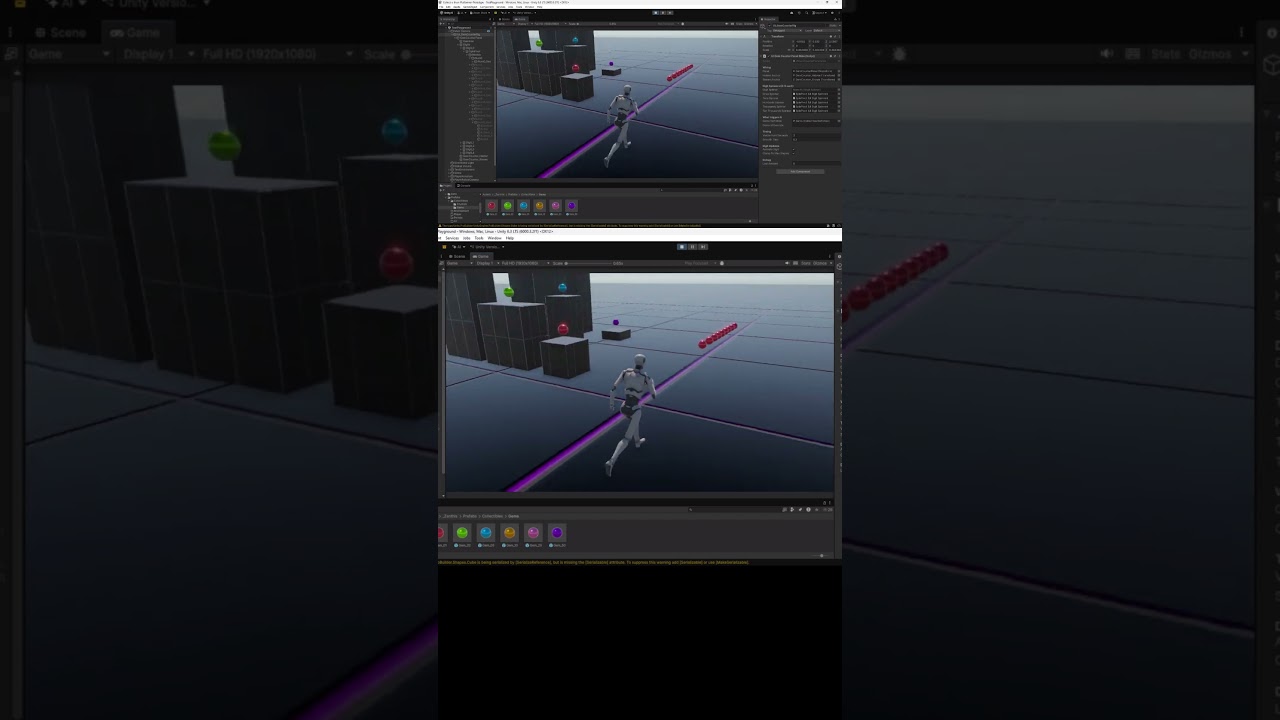 Gem System Upgrade -3D Gem Counter -Unity platformer game project  
