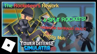 The Explosive Outlier - (Rocketeer's Rework Animation) - Tower Defense Simulator