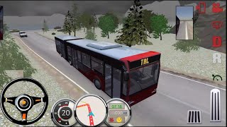 Articulated Bus Driving on Hilly Roads | Realistic Bus Simulator Gameplay screenshot 5