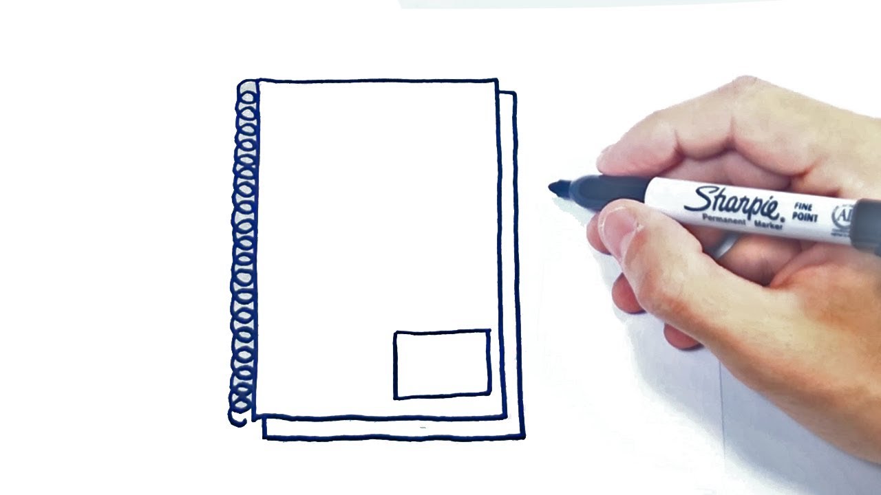Como dibujar un Cuaderno para niños