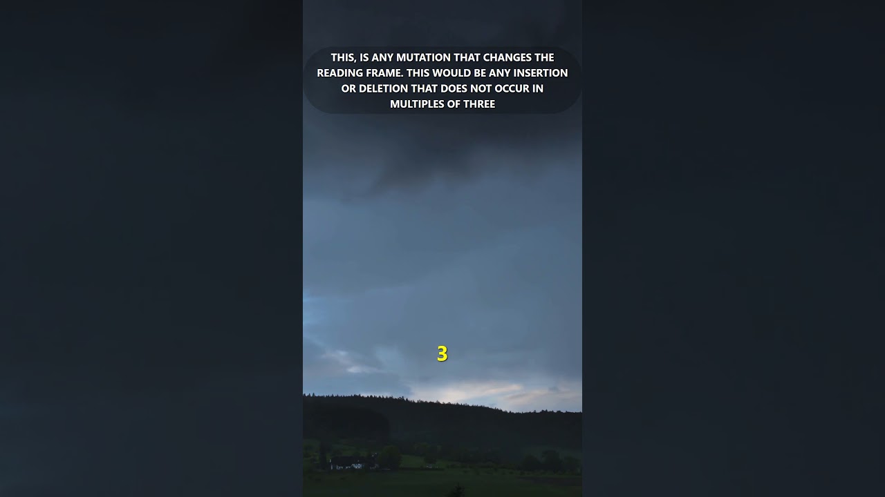 This, is any mutation that changes the reading frame. This would be any insertion or deletion that