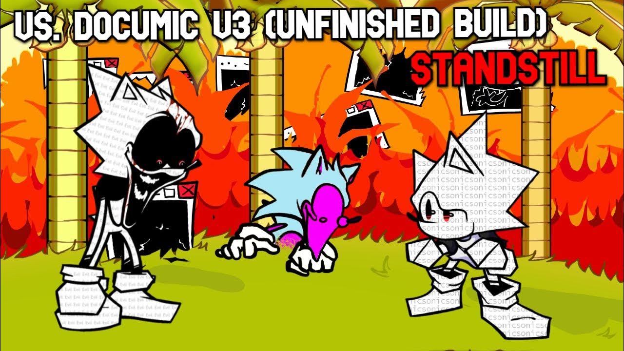 FNF Vs. Documic V3 (Unfinished Build) Standstill FNF MODS YouTube