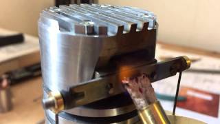 Vertical Flame Eater in slow motion
