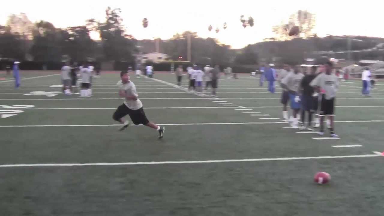 RUNNING BACK DRILLS AT B2G 2013 YouTube