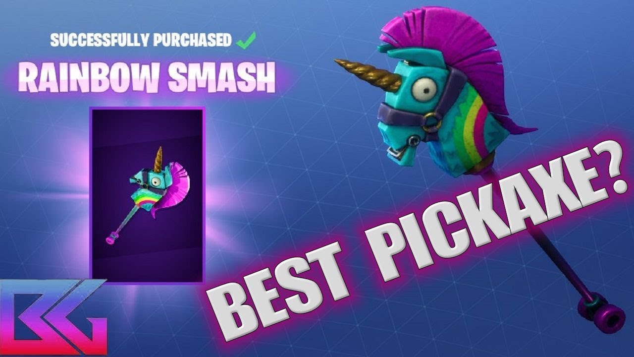 Fortnite Battle Royale Solo NEW Rainbow Smash Pickaxe YouTube