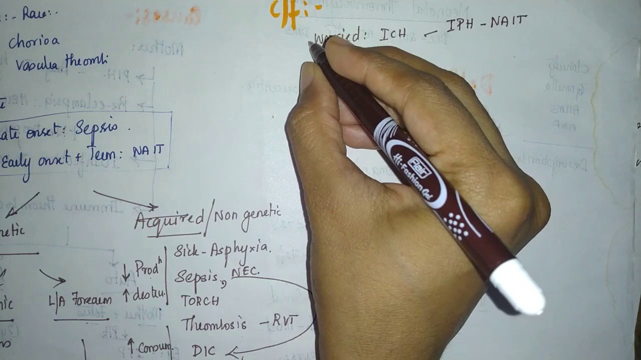 Неонатальная тромбоцитопения - декабрь 2019 г., документ IV, вопрос 1 - подготовка к педиатрическ...