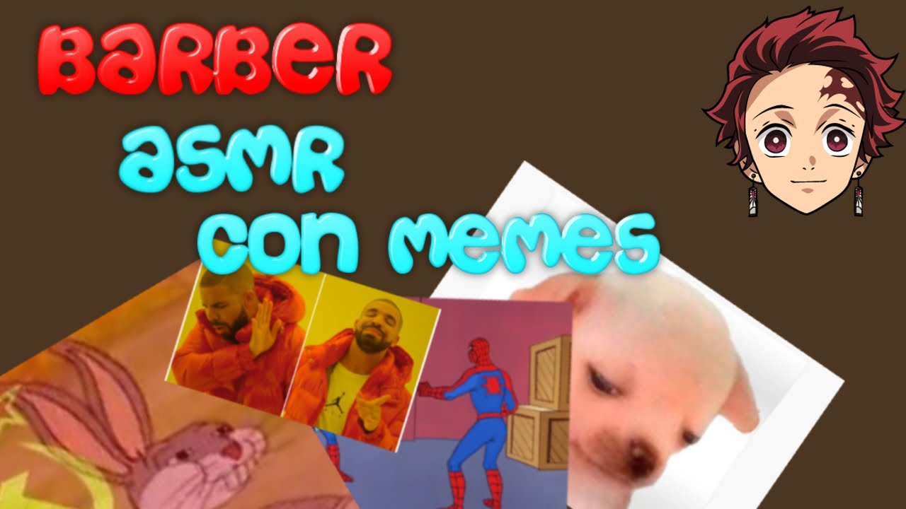ASMR ROLEPLAY PELUQUERÍA-BARBER CON MEMES Y IMÁGENES STOCK | ATOLE ASMR WHISPER