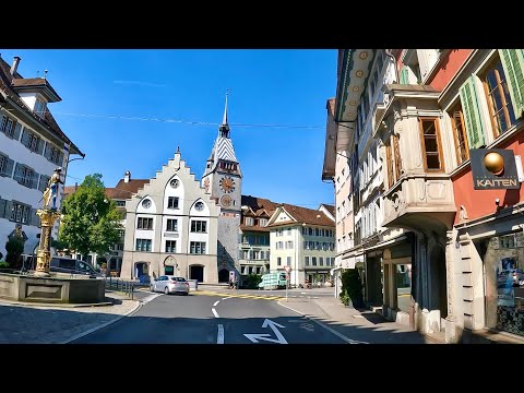 Zug, Switzerland🇨🇭Breathtaking Drive Through the City of Zug