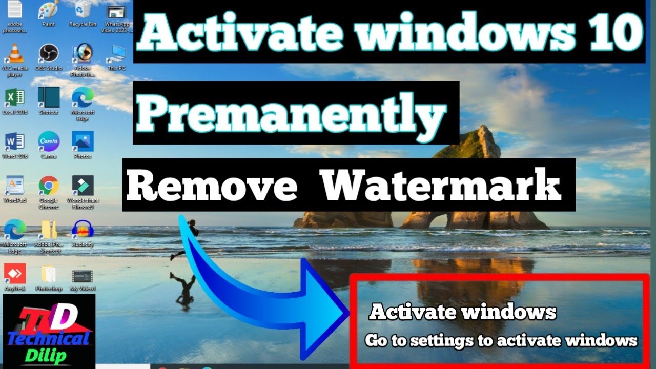 activate windows permanently remove watermark | how to permanently ...