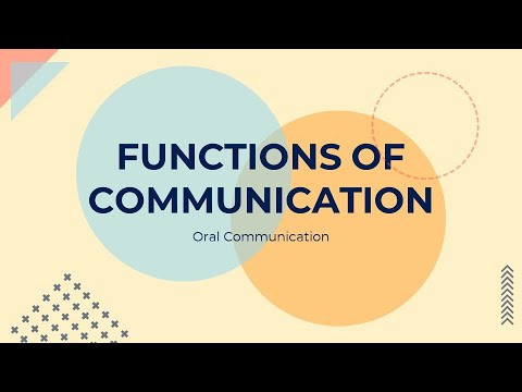 functions of communication