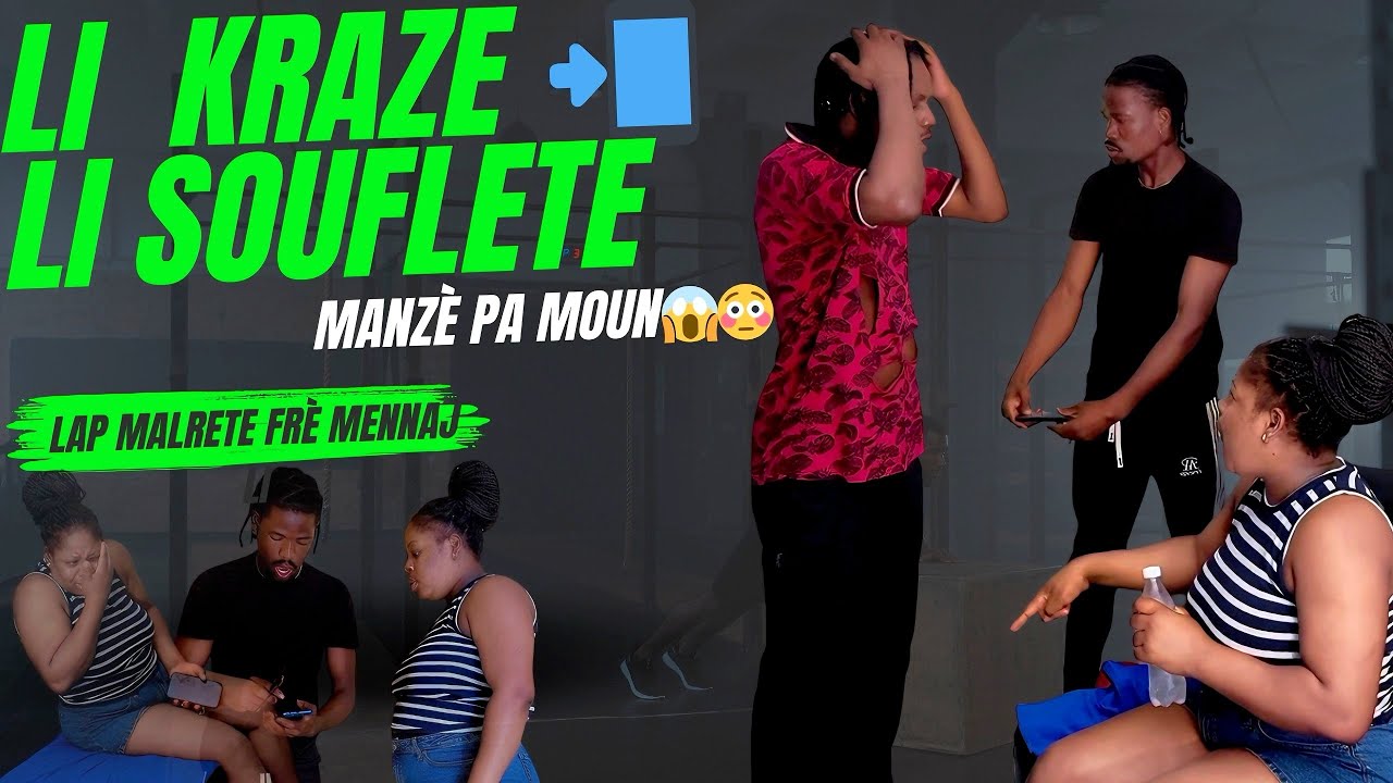 Li souflete l😱li kraze Tfl li 😳li pat konnen si se Frè mennaj li😱gade sak rive l