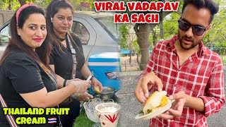 I tried Delhi Viral Vada Pav with Thailand Girls 😂
