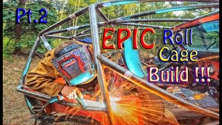 DIY JEEP Roll Cage BUILD Pt.2 Epic Exo build!!! PLUS How to Dovetail a Jeep Cj7