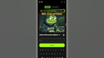 memecoin Cipher Code | Memecoins Lab Bot | 6 December | Memecoinlab Daily Cipher video code |