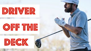 How To Hit Driver off The Deck | TrottieGolf