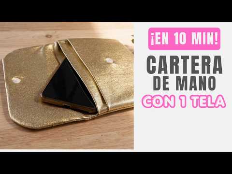 MAKE IT IN 10 MIN: Simple 2-Compartment Clutch 📱✂️