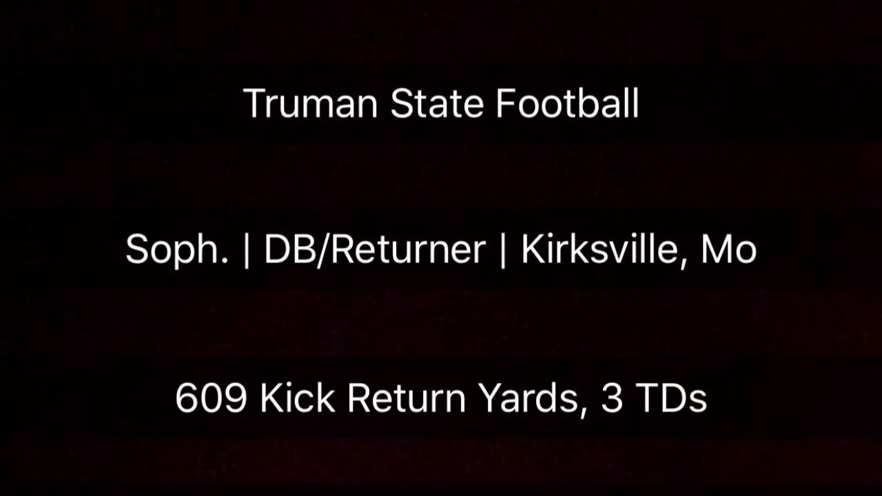 Lawrence Woods III Truman State Football