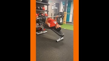 Declined barbell bent arms pullover