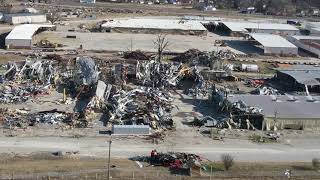 Aerial Video Shows Tornado Damage in Trumann, Arkansas