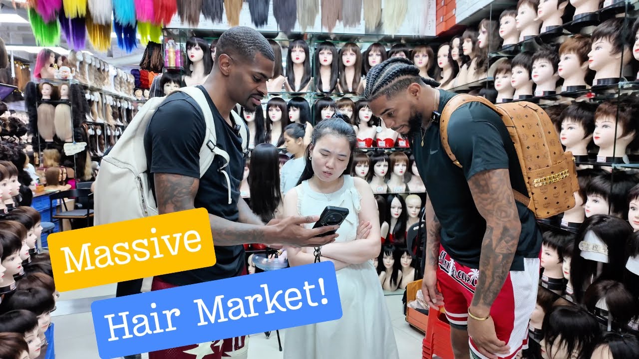 Black Americans visit China’s Hair Market 🔥😱