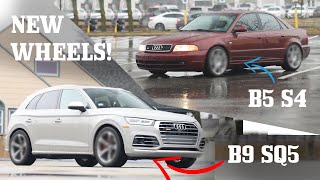 New Wheels for my B5 S4 AND B9 SQ5! Complete Transformation!