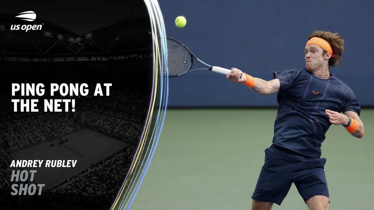 Rublev Wins an Amazing Point Against a Flying Cazaux | 2023 US Open