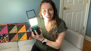 Rechargeable LED Camping Lantern Demo with Light Options Plus Charging Port