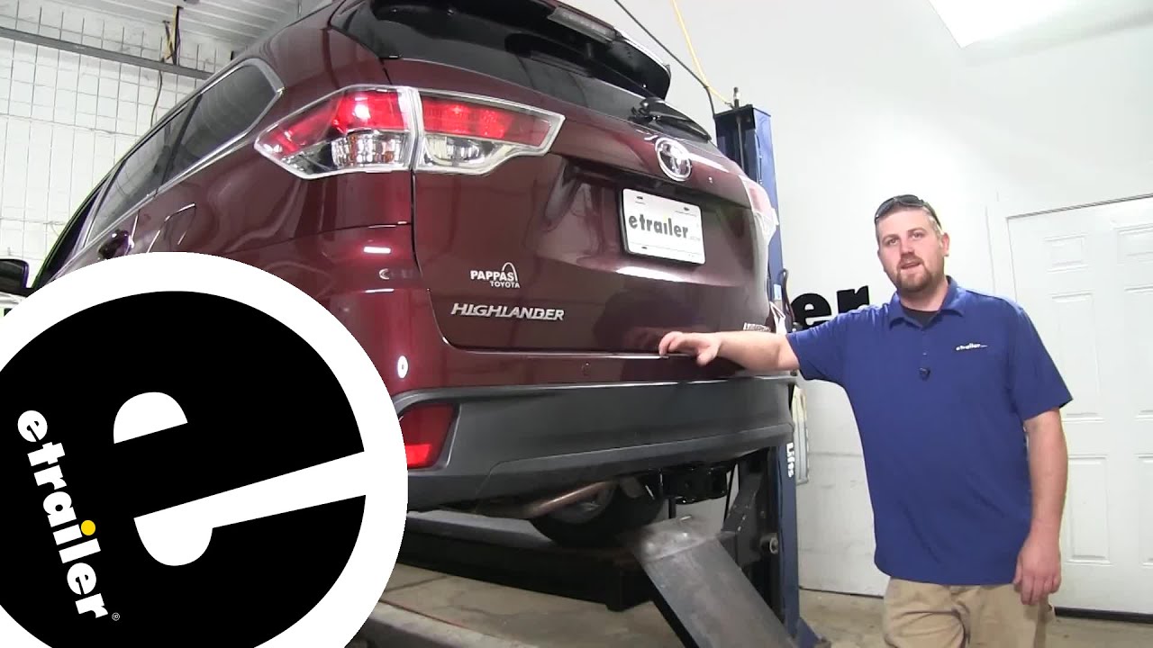 Step-By-Step Installation Tutorial for the Curt Trailer Hitch Receiver on a 2016 Toyota Highlander