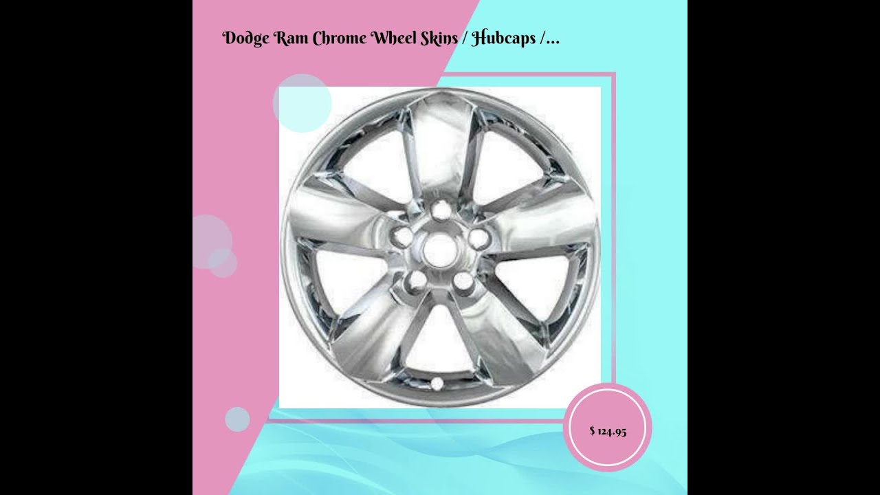 Dodge Ram Chrome Wheel Skins / Hubcaps / Wheel Covers 20" 2451 2013